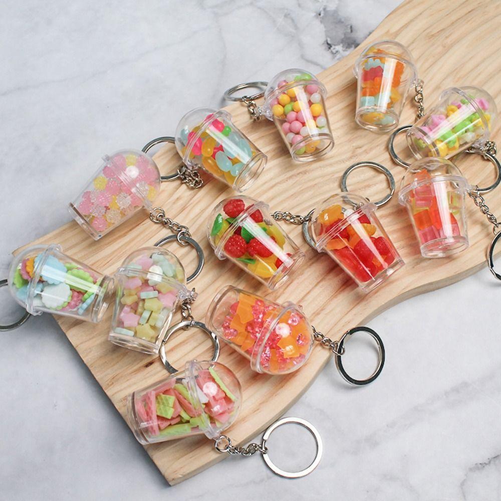 Shaker Cup Keychain Charm Bag Pendent New Key Chains  for Keychain Bag
