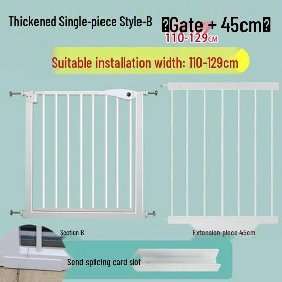 Safety Gate for Babies & Pets: Stairwell & Hallway Barrier Enclosure