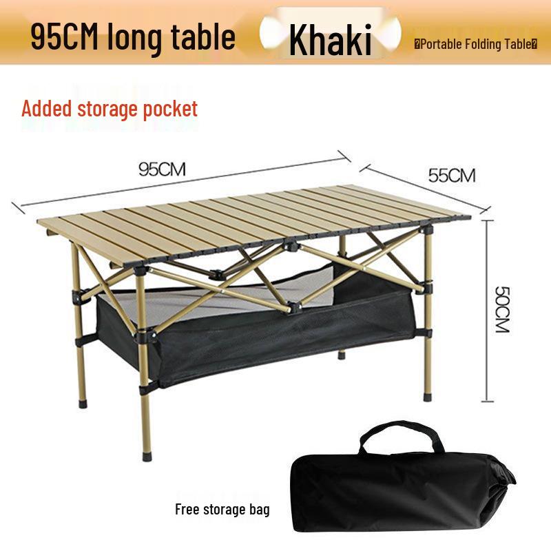 Folding Portable Carbon Steel Camping Table and Chairs Set for Outdoor Dining and Street Stalls