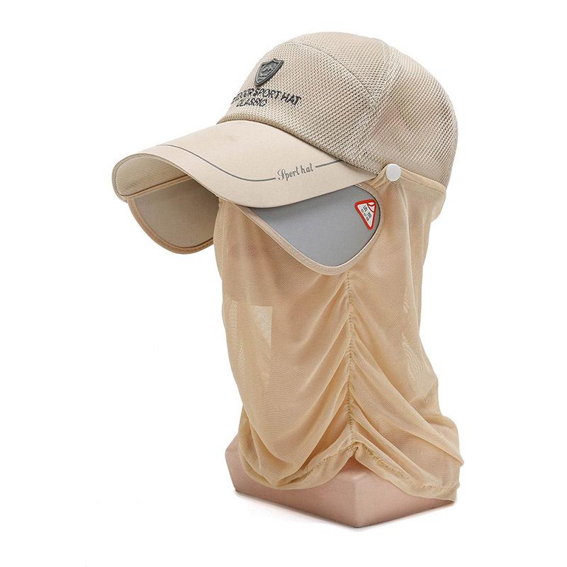 Summer New Baseball Cap Visor Cap Cap Neck Protection Sun Hat Fishing Cap Pull Brim Hat