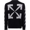 OFF WHITE Sweter z okrągłym dekoltem i strzałką OMHE023R21KNI0011041