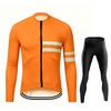 Team Breathable Mens Long Sleeve Cycling Jersey Set Spring and Fall Mountian Bicycle Clothes Wear Ropa Maillot Ciclismo