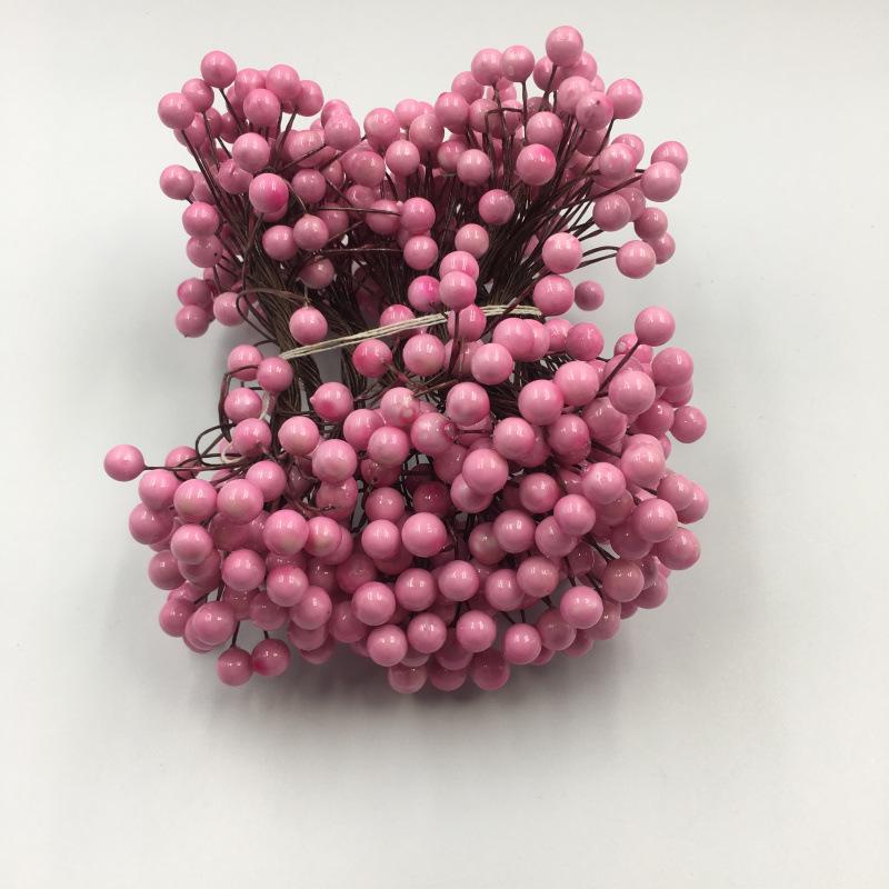 8mm Double-Headed Berry Branches for Christmas Wreaths & Wedding Candy Box Decor