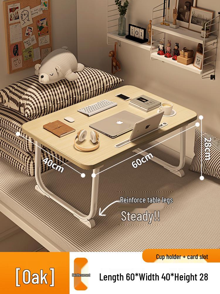 Compact Folding Bedside Desk – Ideal for Students, Dorms, and Offices