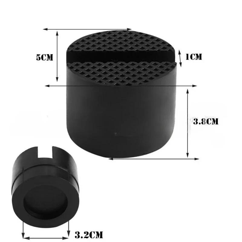 2 Stück Universeller Auto-Hebebock-Ständer Gummiunterlagen Rahmenprotektor Adapter Boden geschlitzter Auto-Wagenheber Gummiunterlage