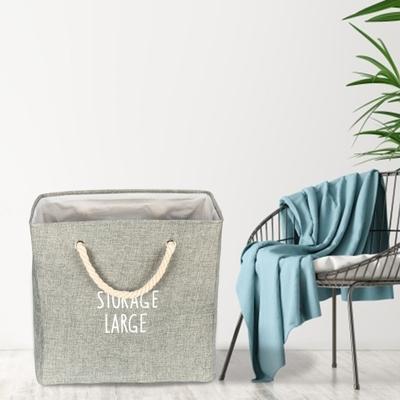 Hot! Storage Basket Linen Nordic Style Dirty Clothes Storage Box Laundry Storage Basket