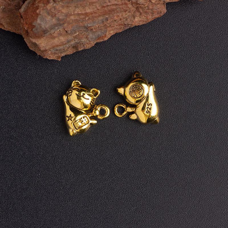 Creative Fu Character Lucky Cat DIY Pendant & Bracelet Charm Kit