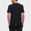 Adidas Neo Allover Print Breathable Straight Tee Men Tops Black DW8114