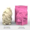 Silicone Flower Vase Mould Concrete Casting Molds Dog Shape Silicone Texture for Concrete Pots and Creative Homes Decors