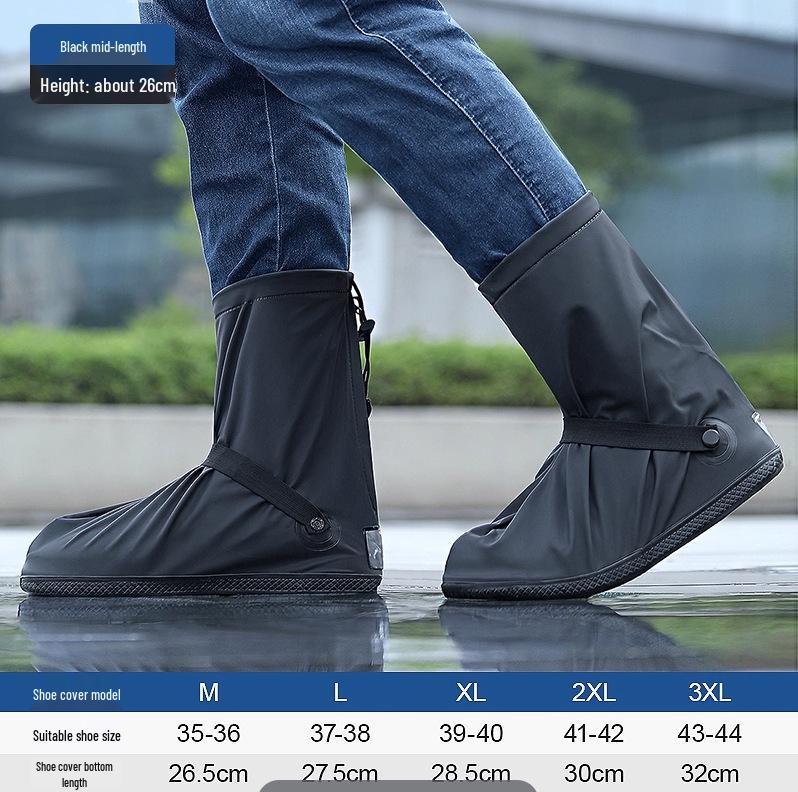 Waterproof High Tube PVC Rain Boot Covers