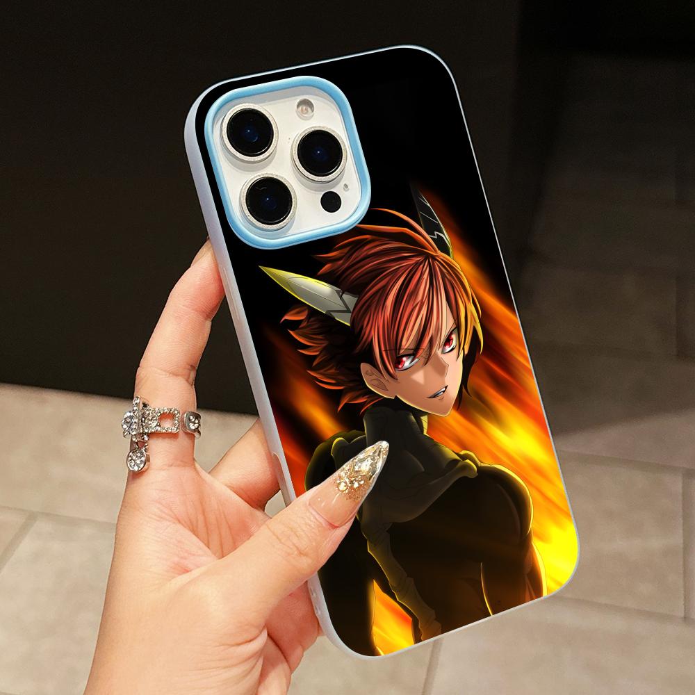 Akame Tatsumi Jelly Doppelschicht Hellblau Handyhülle für iPhone 17 16 15 14 13 12 11 Air Pro Max Plus Schutz