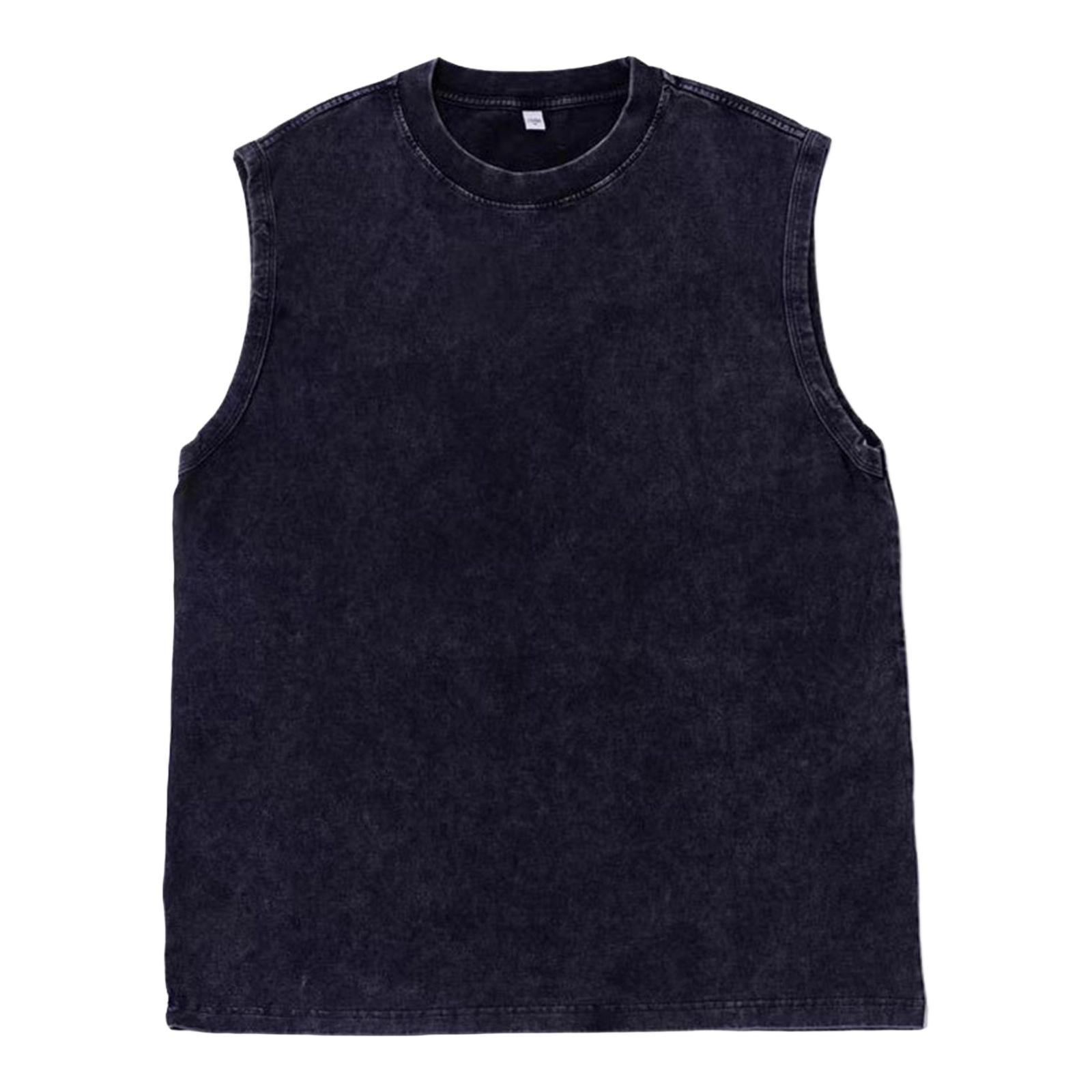 

Men s Casual Loose Sports Sleeveless To Do Old Retro Vest XL чорний