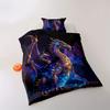 Dragon Bedding Set Double 3D Print Dragon Duvet Cover with Pillowcases Soft and Comfortable