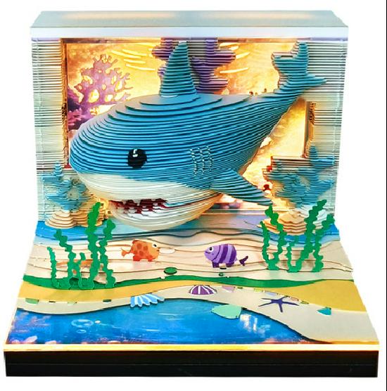 3D Stereoscopic Sticky Note Sculpture 2026 Calendar: Creative Tear-off Convenience Pad and Desktop Ornament