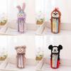 Cute Japanese Star Sailor Moon Plush Pen Holder Pencil Case For Girls' Stationery Storage, Transparent Gift Bag