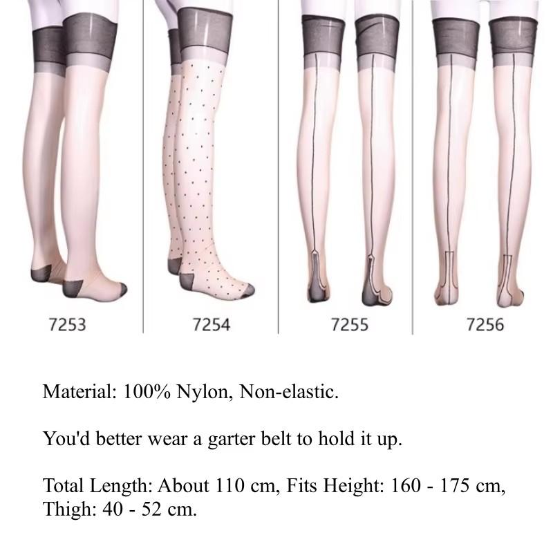 Sexy Skin Stockings Ultra-Thin Summer Breathable Hosiery Sheer To Toe Knee High Stockings Night Club Non-Ealstic Women Socks