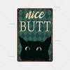 Mfoever Animal Inspirational Slogan Metal Sign Vintage Tin Sign Metal Vintage Bar Vintage Wall Decoration Bar Club Man Cave Metal Poster