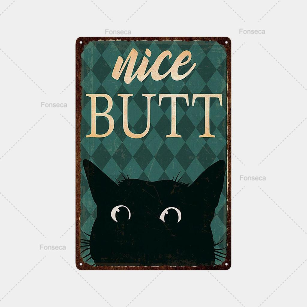 Mfoever Animal Inspirational Slogan Metal Sign Vintage Tin Sign Metal Vintage Bar Vintage Wall Decoration Bar Club Man Cave Metal Poster
