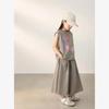 Girls' Tank Top Set, Children's Summer Fashionable Trendy Outfit, Short Sleeve Wide-leg Pants Summer Two-piece Set