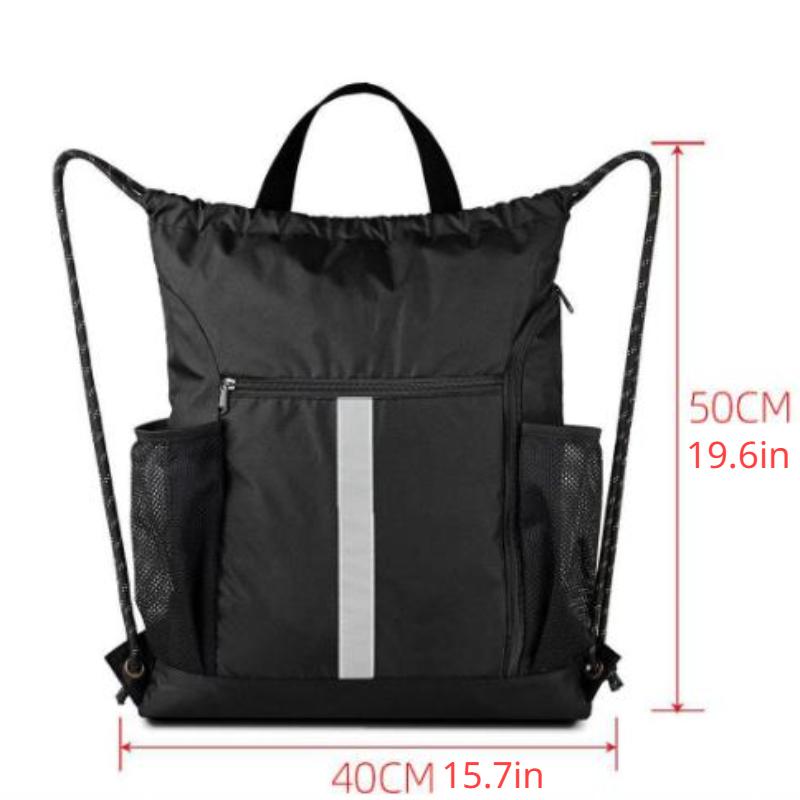Outdoor-Sport-Rucksack, leicht, faltbar, mit Kordelzug, Sporttasche, Basketball, Fußball, Trainingstasche, Reisetasche