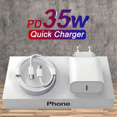 Chargeur Rapide PD 35W Pour iPhone 11 12 13 14 15 Pro Max Câble de Charge Rapide Pour iPhone 15 Plus Ligne de Données USB Type C Chargeur de Téléphone