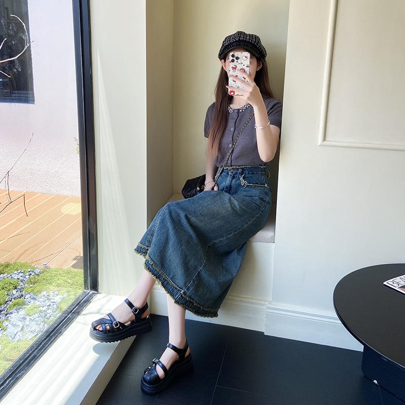 Woven Hollow Tire Cow Pure Leather Retro Roman Sandals 2025 Summer New Popular Fashion Versatile Pig Cage Shoes Women