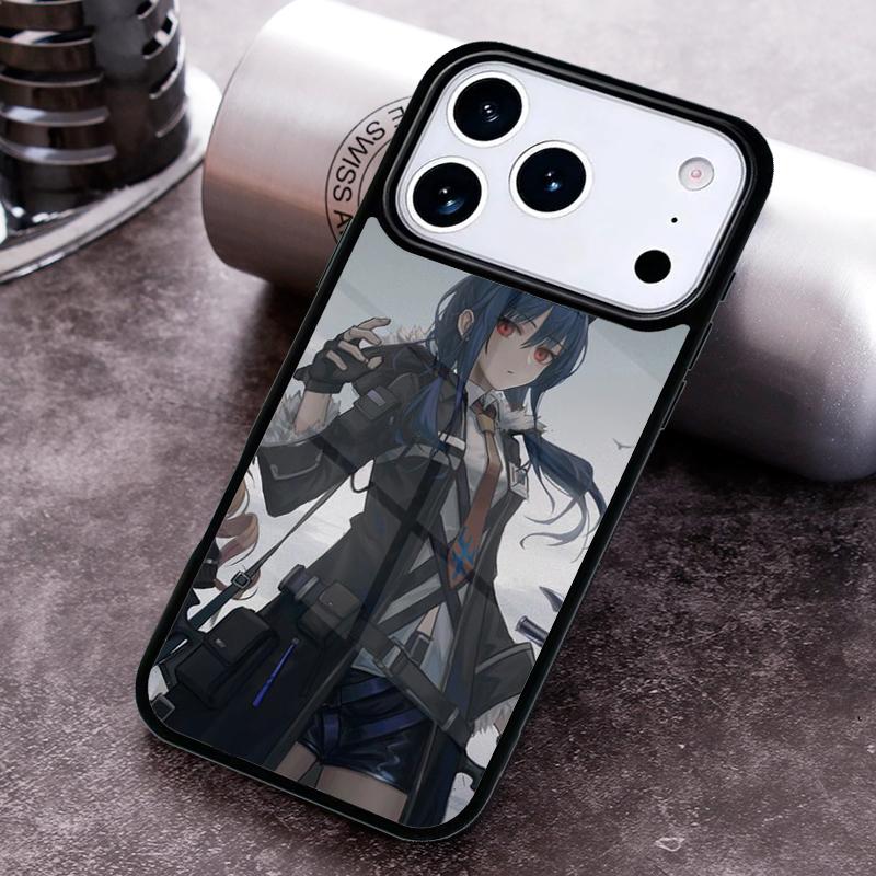 W Arknights Girl Phone Case For iPhone 17,16e,15,14,13,12,11,Mini,Pro,MAX soft Silicone Cover