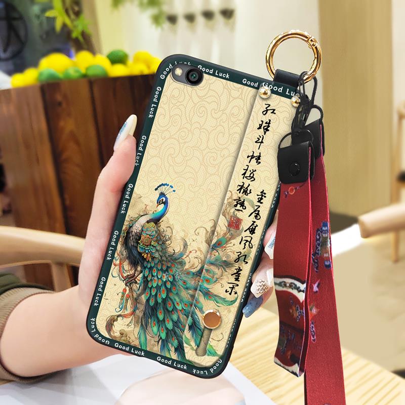 Protective Shockproof Phone Case For Xiaomi Redmi GO Back Cover Soft case Waterproof Fashion Silicone Lanyard For Mom