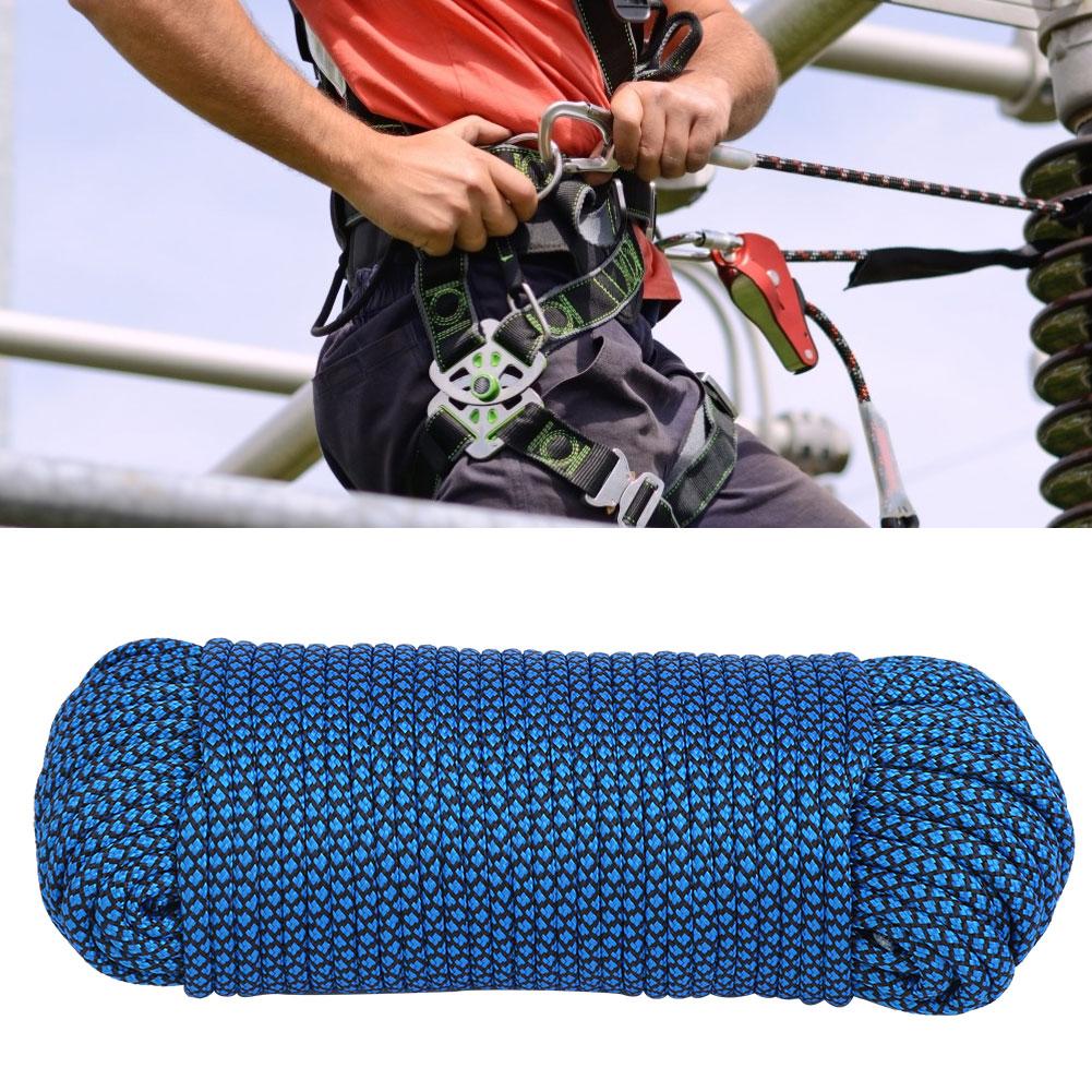 Outdoor 9‑Core Military Standard Parachute Cord Lanyard Survival Camping Climbing Rope(31M Blue Colour)