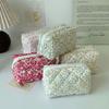 Floral Cosmetic Storage Bag Makeup Pouch for Travel and Daily Use