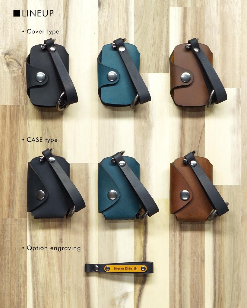 [NONINA] Key Case, Key Cover, Genuine Leather, Leather, Cowhide Leather, For Mazda, New