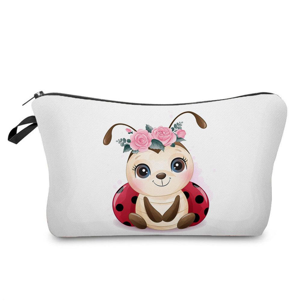 Women Animal Print Cosmetic Bag Toiletries Organize Travel Storage Case 6763