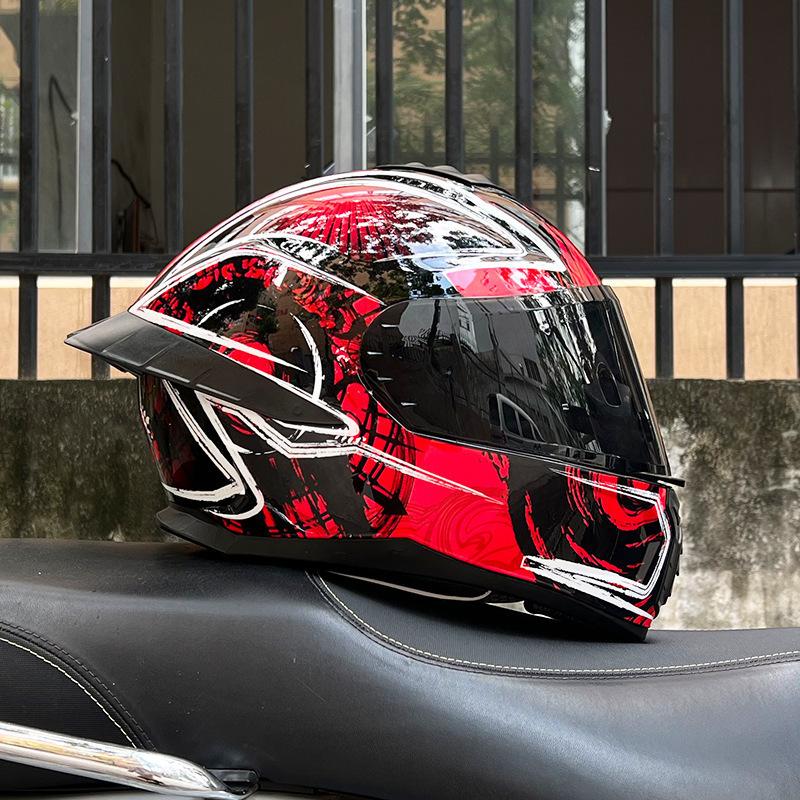 Motocross helmet Adult certif ication safety helmet DOT Motorcycle Helmets Moto full Face Racing helmet Double Visor