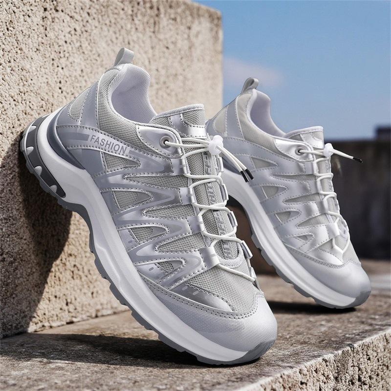 Men's Shoes 2025 New Summer Go Out Lace-free Versatile Casual Sports Shoes Outdoor Lightweight Breathable Dad Trendy Shoes