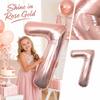 40 Inch Rose Gold Number Foil for Birthday Party Decoration