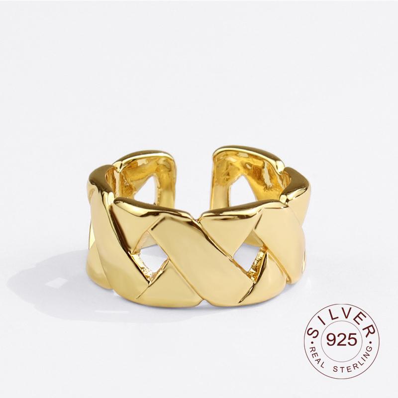 Xiaomi Real 925 Sterling Silver Rings for Women Open Vintage Wedding Trendy Jewelry Large Adjustable Antique Rings Anillos