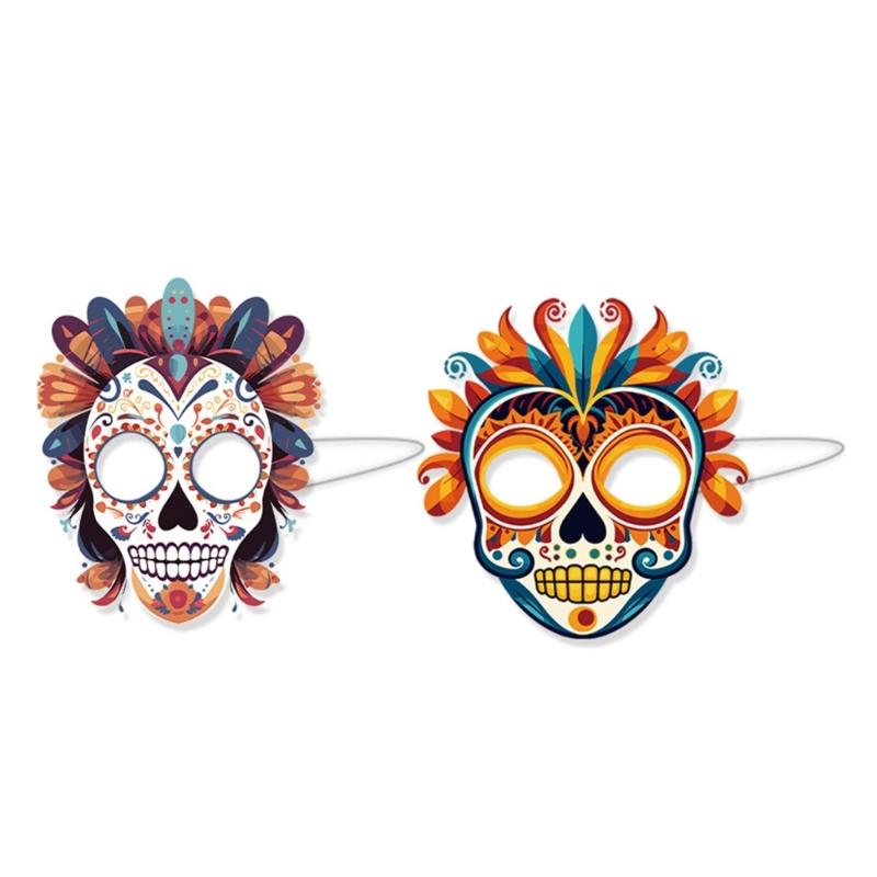 Full Bone Masquerade Masks Costume Masks Carnivals Bar Mexicans Party Cosplays