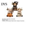 Small Resin Crafts for Windowsill 3Pcs Halloween Highland Cow Figurines, Cattle Statues of Grim Reaper, Gothic Style Gift Lovers Mummy & Ghost,