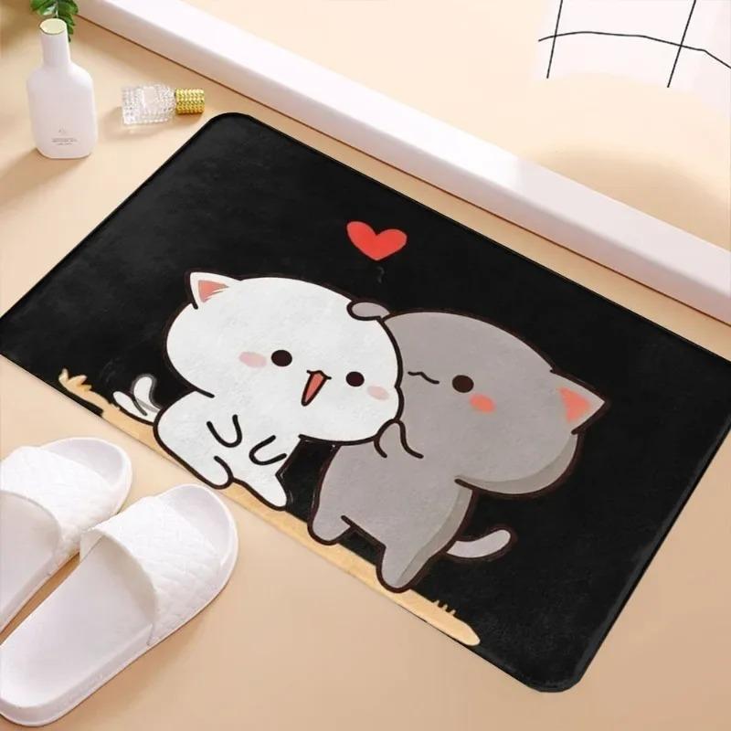

1PC Mushroom Decor Kitchen Rugs Non-Slip Home Door Mats Pop design Bathroom Rugs Bath Mat Carpet for Home Sink Laundry Decor 400MMx600MM