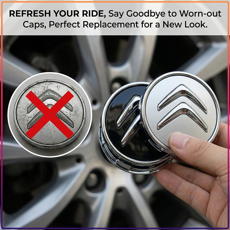4Pcs 60MM Car Wheel Center Hub Caps Replacement Wheel Hub Emblem For Citroen C1 C2 C3 C4 C5 C6 C8 C4L DS3 DS4 DS5 LS DS6 Picasso