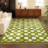 Green Polka Dot Carpet Floral Line Rugs Geometric Decoration Rug Minimalist Plaid Living Room Carpets Bedroom Easy Clean Carpet