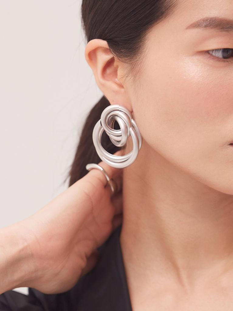 Sundaydiscoclub Badoo Earrings Silver