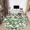 1pc Mushroom Butterfly Office Round Area Rug, Indoor Mat Suitable For Office, Under Office Chairs Bedroom Living Room Home Decor, Room Deco