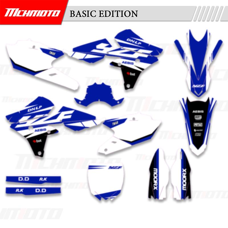 MCHMFG For YAMAHA 14-18 YZ250F 15-18 YZ250FX WRF250 14-17 YZ450F Motorcycle Team Graphic Decal & Sticker Kit Stickers