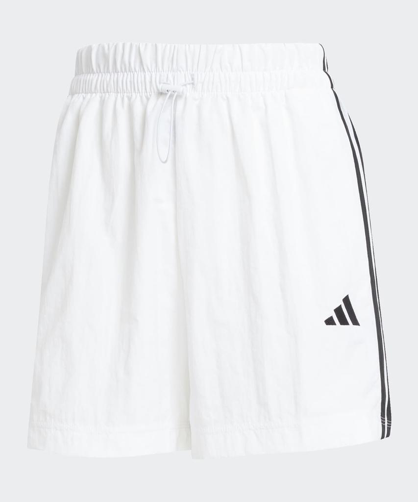 ADIDAS Essentials 3-Stripe Lifestyle Woven Shorts - White:Black / Je1310