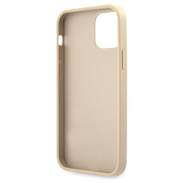 Guess Guhcp12Lrsavslg Iphone 12 Promax 6,7 Złoty/Gold Hardcase Saffiano Vintage Script