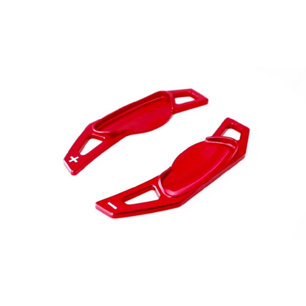 Red Aluminum Steering Wheel Paddle Shifter Extension For 08-18 Smart Fortwo For4