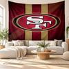 San Francisco 49ers Wall Tapestry, Soft Fabric Wall Hanging, Decorative Backdrop For Bedroom Home Wall Art