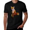 Stoned Fox The Taxidermy Fox Meme Tshirt Basic Daily Outfit Short Sleeve Tee Tshirt