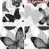 1pc 2D flat Photography Backdrop Tapestry Black Butterflies and Leaves 100% Polyester Festive Backdrops Use for Home and party